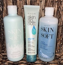 New Avon Skin So Soft Original Body Hand Lotion Aqua Express Body Wash