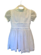 Vtg Girls 8 KIM ORIGINALS White Organza Pin Dot Layered Circle dress 70s