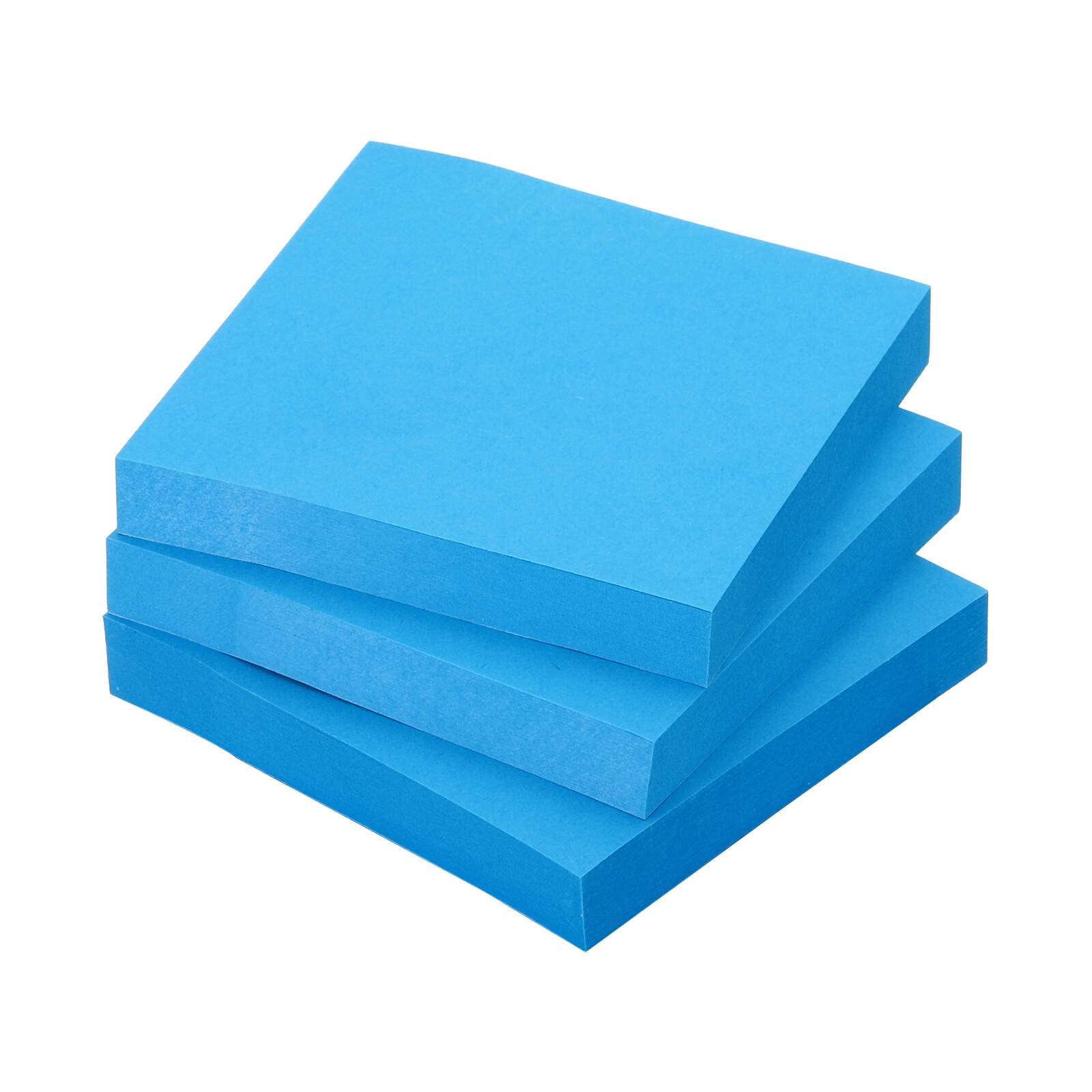 3 Pack 3x3 Fluorescent Dark Blue Sticky Notes 100 Sheets Per Pad-image