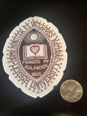 LU Lehigh University Vintage Embroidered Iron On Patch 4'' x 3'' NICE QUALITY