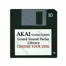 Akai S1000 / S3000 Floppy Disks Grand Sound Packs Library Choose Your Disks