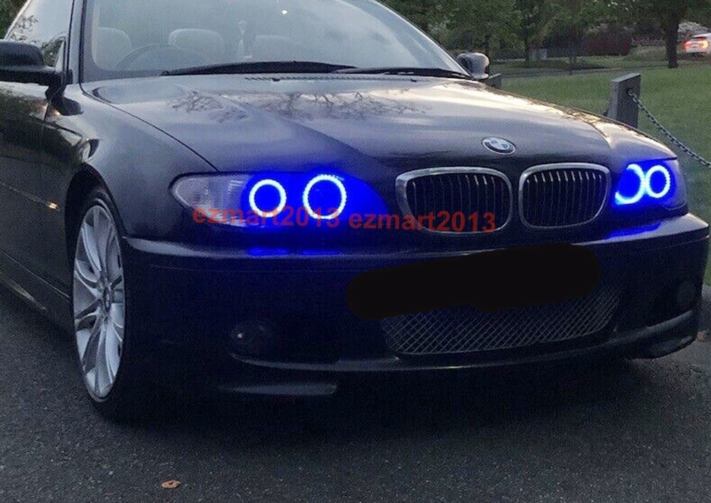 2004-2006 BMW E46 2D 325ci 330ci 04-06 Head RGB LED Halo Ring
