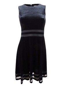 calvin klein black a line dress