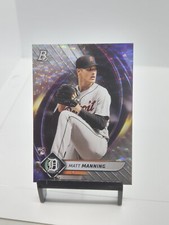 2022 Bowman Platinum Matt Manning Icy Foil Rookie Detroit Tigers #6