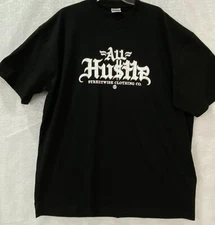 STREETWISE All Hustle T-Shirt  Men's 3X, 5X Tee Black Urban Streetwear Hip Hop