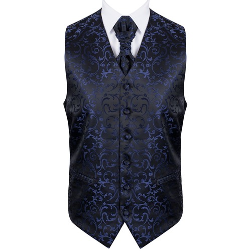 UK Men's Navy on Black Wedding 