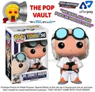 FUNKO POP VINYL MOVIES BACK TO THE FUTURE 50 DR. EMMETT BROWN BNIB + PROTECTOR