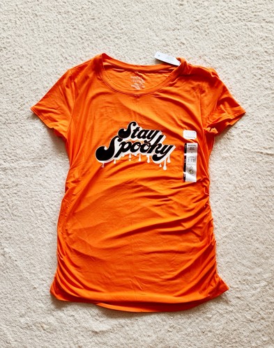 Halloween Women's Maternity Graphic Tee "Stay Spooky", NWT, size S M L XL XXL - Bild 1 von 5