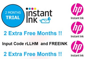 instant ink free trial code