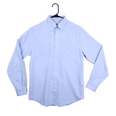 Southern Tide Preformance 100% Polyester Mens Long Sleeve Button Blue Shirt S