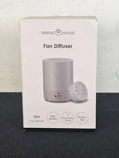 Serene House Ion Gray Fan Diffuser Waterless USB / Battery 