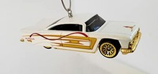 Christmas Ornament for 1959 Chevy Impala White Gold