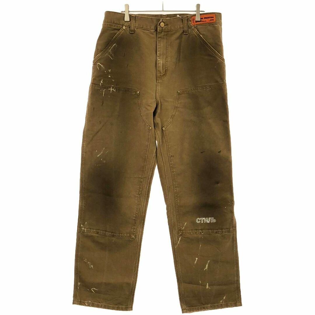 Heron Preston x Carhartt Double Knee Pants Splash Paint Heron Preston x Carhartt Double Knee Pants Splash Paint