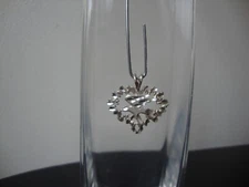 VINTAGE AMERICAN EAGLE W/DIAMOND CUTS STERLING SILVER STAMP 925 SLIDE PENDANT