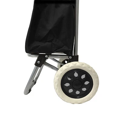 MOJAWO Carrello della Spesa Nero Carrello della Spesa Cestino della Spesa con Ruote Montascale