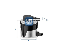 UFI Kraftstofffilter Geeignet FüR Ford Focus C-Max Fiesta Mazda 2/3 Volvo C30
