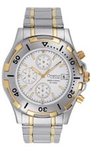 NEW BULOVA CARAVELLE 45B17 CHRONOGRAPH STEEL WATCH TU TONE