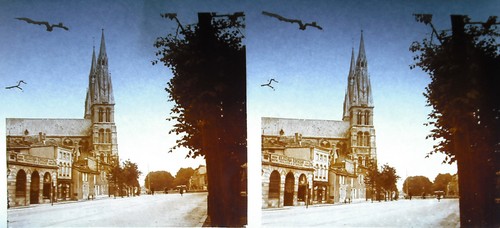 Photographie Cathédrale Saint-André de Bordeaux rue de l'Hotel de ville c 1920
