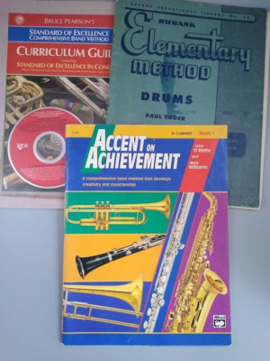 Beginning Band Director Lesson Books Rubank Drums Clarinet - 3 Titles (See List)