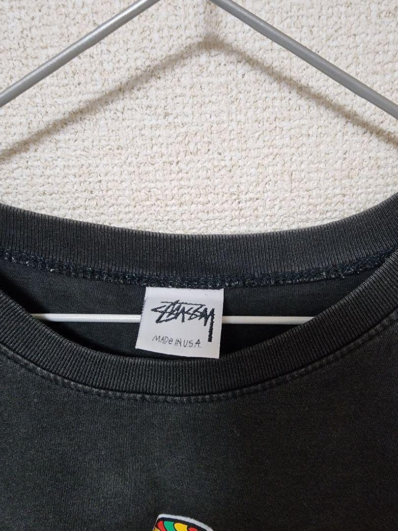 STUSSY Old Rastaman Short Sleeve Shadowman White Tag 80s-90s STUSSY Old Rastaman Short Sleeve Shadowman White Tag 80s-90s