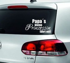 Baby Aufkleber Kids Sticker Autoaufkleber on Board Papa´s kleine Prinzessin 86