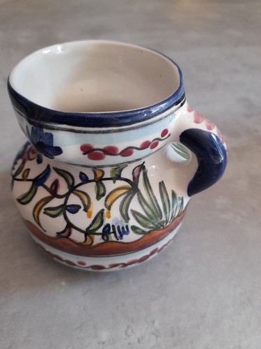 Ceramic Patterned Ornamental Jug From Portugal H 9cm W 7cm D28cm - Picture 4 of 10