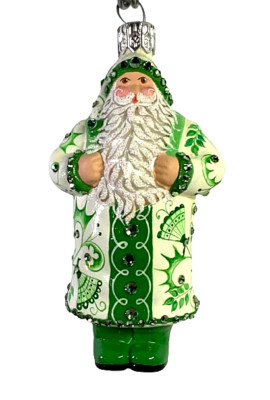 Patricia Breen Care Package Santa Chinoiserie & Green #3040 2011 3.5  HCB (R)