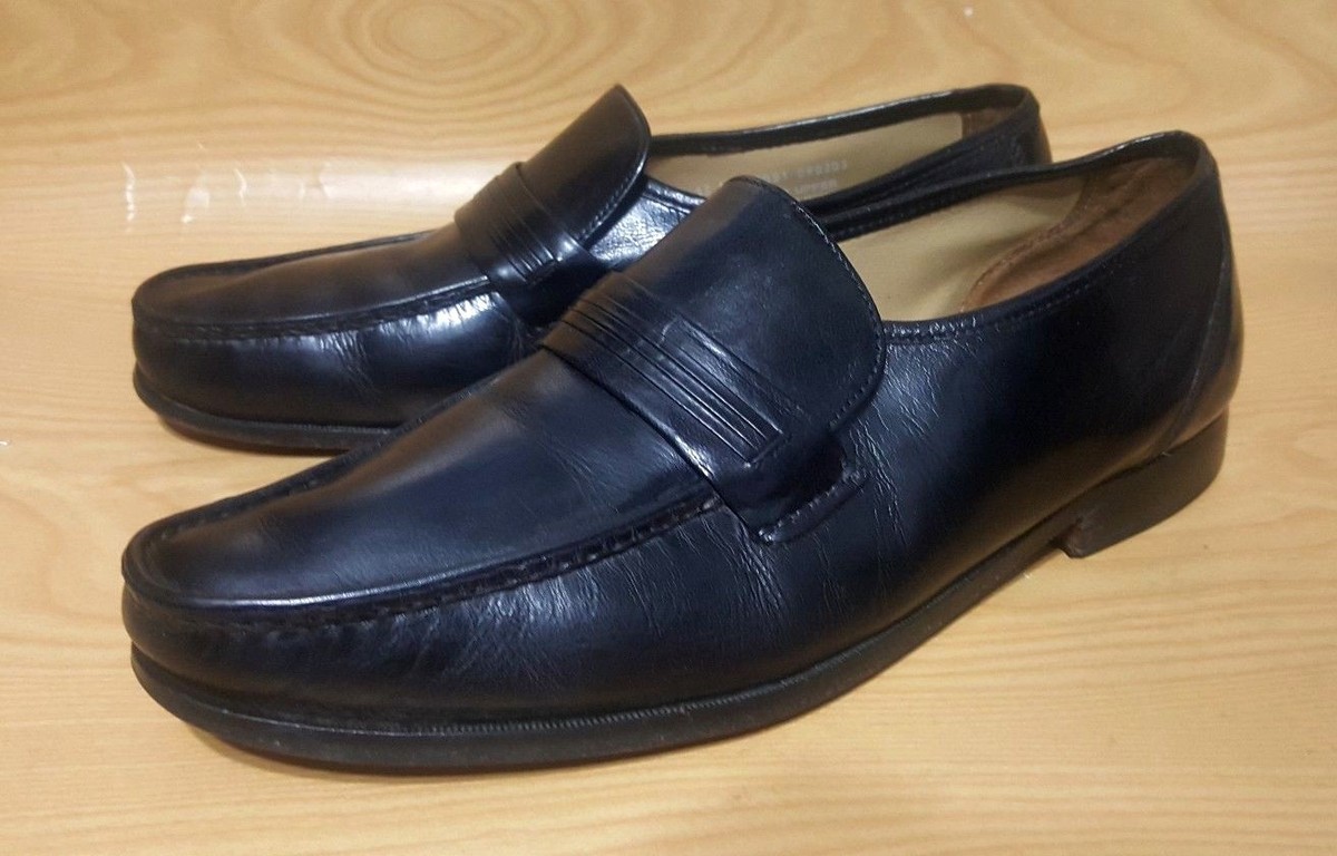Bostonian Stockbridge Size 12 M Black Leather Loafers Mens  display picture 2