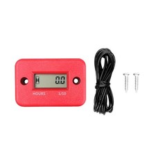 Digital Tachometer Hour Meter Gauge Lcd Waterproof Motorcycle Atv Boat Engine