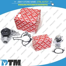 FEBI Engine Water Pump & FEBI Thermostat Kit For Mercedes Benz W211  W204 M272