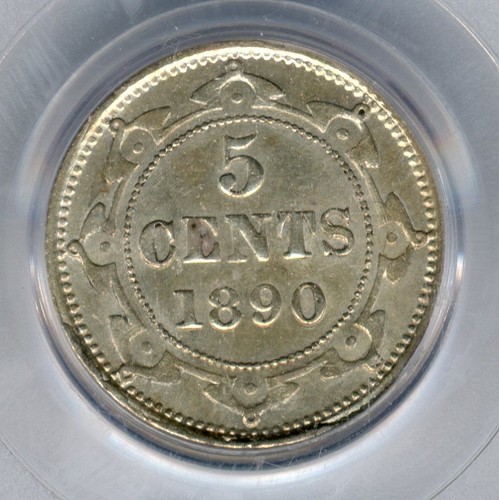 1890 Newfoundland 5 Cents - About Uncirculated, PCGS AU53 - Bild 5 von 5