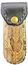 Buck 110 case leather sheath case 6265 Sheath Real Rattlesnake skin knife sheath