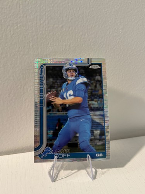 #ad 2025 Topps Chrome Football JARED GOFF Pulsar Refractor SP #102 Detroit Lions $3.00