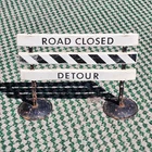 Vintage Tonka ROAD CLOSED DETOUR Road Sign