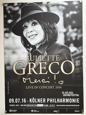 Juliette GRECO  DIN A 1 Live in CONCERT