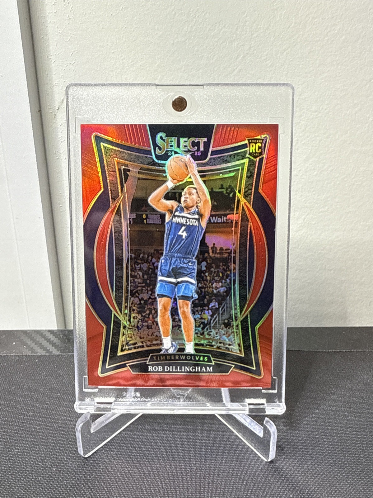 Rob Dillingham 2024-25 Panini Select Red /199 Rookie Concourse