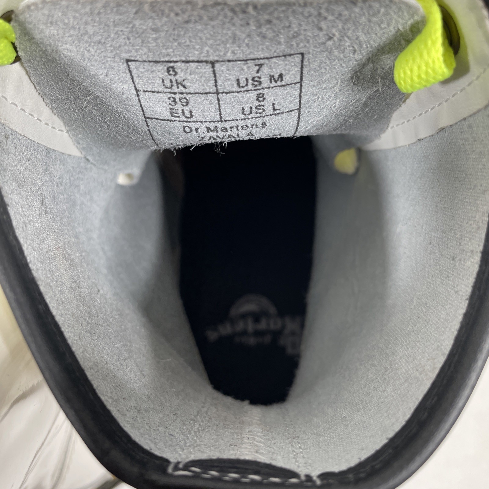 Doc Dr. Doc Martens Zavala Combat Boots White Leather Lace Up Women's 8 Men's 7 thumbnail 10