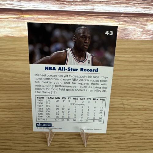 1992 Skybox USA - Michael Jordan #43 - Picture 2 of 2