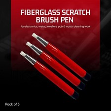 Pack of 3 Fiber Glass Scratch Brush Pencil Cl...