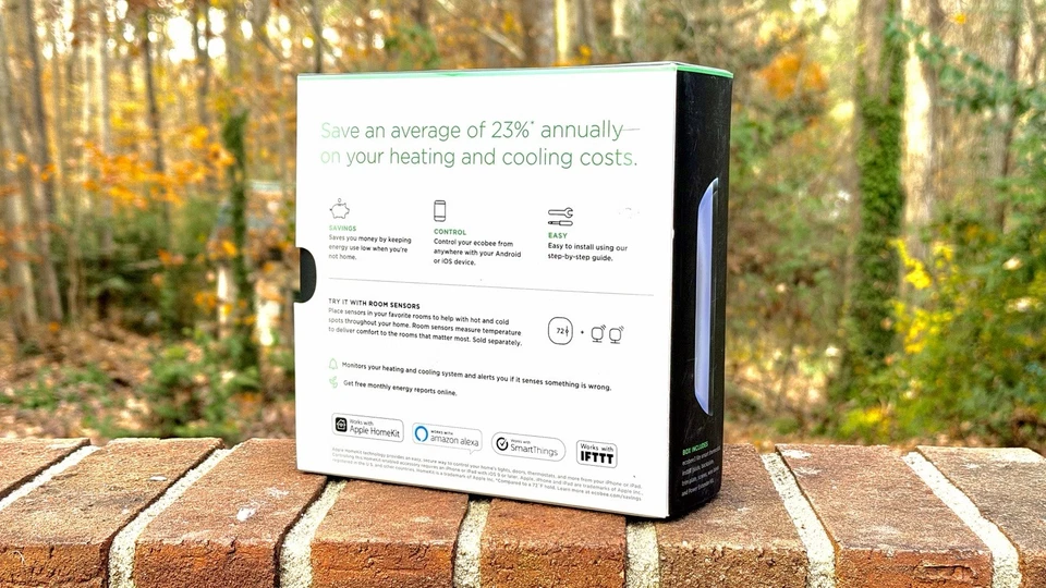 ecobee3 lite Smart Thermostat - Black (EB-STATE3LT-02) Open Box (No Trim Plate) - Image 4 of 4