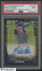 2016 Bowman Chrome Black Wave Refractor Pete Alonso RC Rookie AUTO 1/1 PSA 9