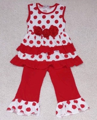 Olivia & Henry Toddler girl dress size 3T set polkadot NWT