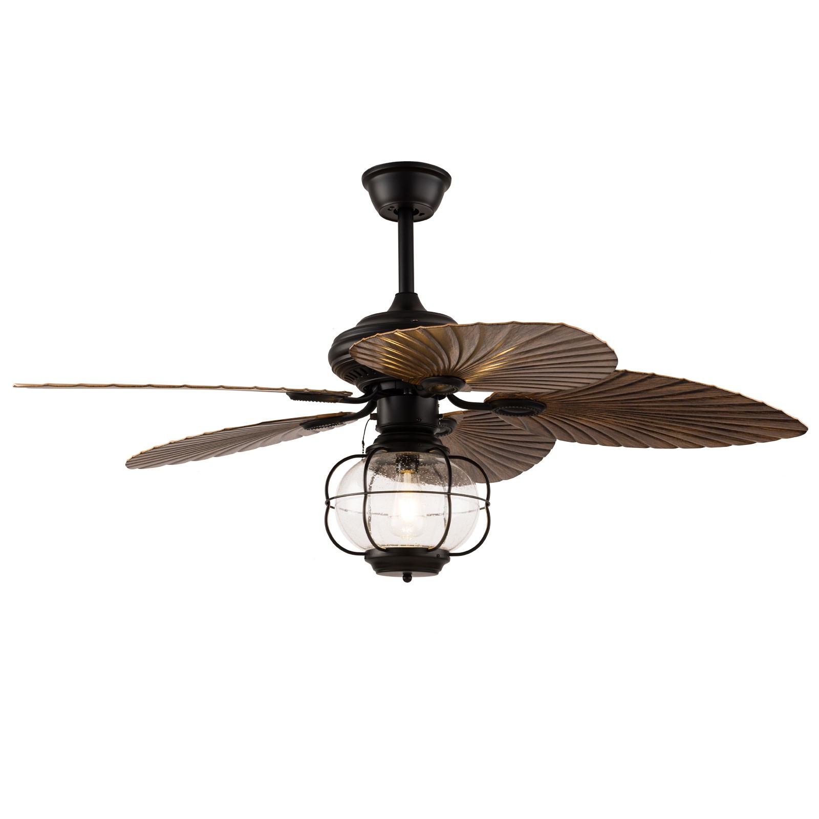 Caged Ceiling Fan Flush Mount Ceiling Fan Light Industrial Ceiling Fan Light