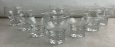 Ancien vintage ensemble de 8 verres en cristal