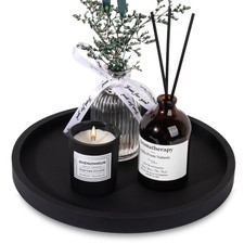 Silicone Bathroom Tray Round Vanity Tray Decorative Soap Holder Kitchen...