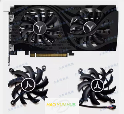 For YESTON RTX3050 3060 3060ti LHR 8GB GAEA Earth God Graphics Card Fan