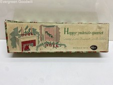 Vintage Napco NOEL Angel Candle Holders Happy Yuletide Christmas Set