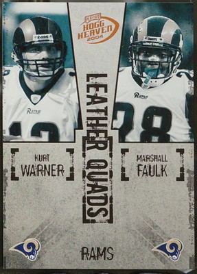 2004 Playoff #LQ-18 Kurt Warner / Marshall Faulk / Isaac Bruce / Torry /1250 NM