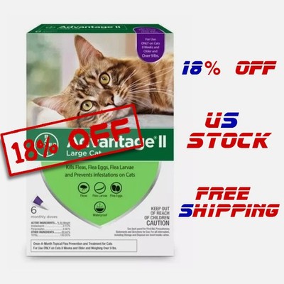For Large Cats Over 9 lbs 6 Doses US EPA APPROVED -US Stock Exp 04/2028+