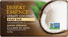 (Free Duty Tax) Desert Essence Creamy Coconut Soap Bar -Softening Jojoba Oil